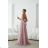 Damen (34-38) POLISH FASHION PMLWD24AMELIA Trägerloses langes Partykleid mit Pailletten Rose alte Rose 34