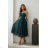 Damen (34-38) POLISH FASHION PMLWD24AMELIA Trägerloses langes Partykleid mit Pailletten zelená tmavá 34