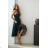 Damen (34-38) POLISH FASHION PMLWD24AMELIA Trägerloses langes Partykleid mit Pailletten zelená tmavá 34