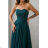 Damen (34-38) POLISH FASHION PMLWD24AMELIA Trägerloses langes Partykleid mit Pailletten zelená tmavá 34