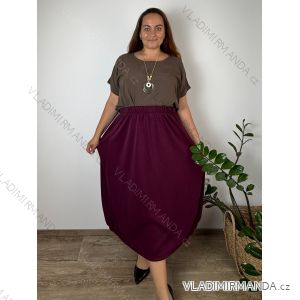 Damen-Butterrock, lang (42/44/46, Einheitsgröße), italienische Mode, IM4260316