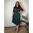Šaty košilové oversize krátký rukáv dámské (M/L//XL ONE SIZE) ITALSKÁ MÓDA IM422525