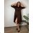 Šaty košilové oversize krátký rukáv dámské (M/L//XL ONE SIZE) ITALSKÁ MÓDA IM422525 46/48/50 schwarz