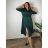 Šaty košilové oversize krátký rukáv dámské (M/L//XL ONE SIZE) ITALSKÁ MÓDA IM422525