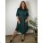 Šaty košilové oversize krátký rukáv dámské (M/L//XL ONE SIZE) ITALSKÁ MÓDA IM422525 46/48/50 schwarz