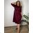 Šaty košilové oversize krátký rukáv dámské (M/L//XL ONE SIZE) ITALSKÁ MÓDA IM422525 46/48/50 schwarz