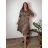 Šaty košilové oversize krátký rukáv dámské (M/L//XL ONE SIZE) ITALSKÁ MÓDA IM422525 46/48/50 schwarz