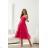 Damen (34-38) POLISH FASHION PMLWD24AMELIA Trägerloses langes Partykleid mit Pailletten růžová fuchsiová 38