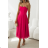 Damen (34-38) POLISH FASHION PMLWD24AMELIA Trägerloses langes Partykleid mit Pailletten růžová fuchsiová 38