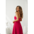 Damen (34-38) POLISH FASHION PMLWD24AMELIA Trägerloses langes Partykleid mit Pailletten růžová fuchsiová 38