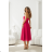 Damen (34-38) POLISH FASHION PMLWD24AMELIA Trägerloses langes Partykleid mit Pailletten růžová fuchsiová 38