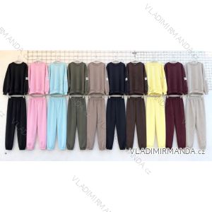 Elegante, lange Jogginghose für Damen (Einheitsgröße S/M/L) ITALIAN FASHION IMD23634