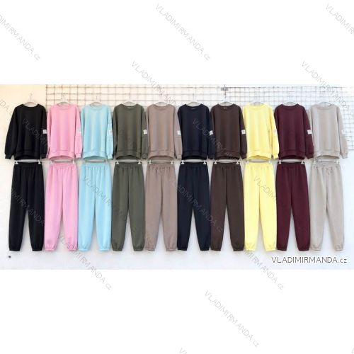 Elegante, lange Jogginghose für Damen (Einheitsgröße S/M/L) ITALIAN FASHION IMD23634