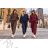 Elegante, lange Jogginghose für Damen (Einheitsgröße S/M/L) ITALIAN FASHION IMD23634