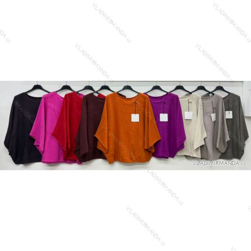 Damen-Kurzarm-Fledermausärmel-Strickpullover OVERSIZE (S/M/L EINHEITSGRÖSSE) ITALIENISCHE MODE IM4260333