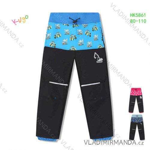 Fleecegefütterte Softshellhose für Kinder (Mädchen und Jungen, Größe 80-110) KUGO HK5861
