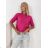 Oversize-Strickpullover für Damen mit kurzen Ärmeln (Einheitsgröße 44/46/48) Italienische Mode IMD26106