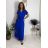 Langes Chiffon-Kurzarmkleid für Damen (S/M ONE SIZE) ITALIAN FASHION IMWGS231048