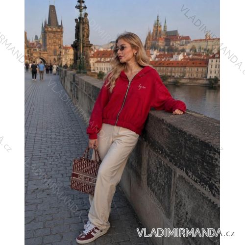 Elegante, lange Jogginghose für Damen (Einheitsgröße S/M/L) ITALIAN FASHION IMD23634