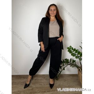 Elegante Jogginghose mit Gürtel, Damengröße Oversize (42/44/46, Einheitsgröße), italienische Mode, IM4260310