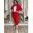 Damen Langarmjacke (S/M ONE SIZE) ITALIAN FASHION IMPSS268592/DUR M/L/XL rot