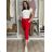 Damen Langarmjacke (42/44/46  ONE SIZE) ITALIAN FASHION IMPSS266259/DUR  rot