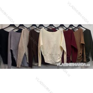 Damen-Rollkragenpullover mit kurzen Ärmeln (Einheitsgröße 42/44/46) ITALIENISCHE MODE IMC260237