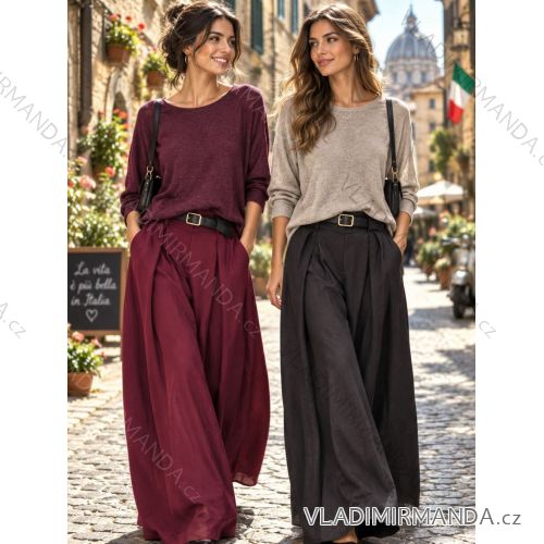 Übergroßer gestrickter Langarmpullover für Damen (S/M EINHEITSGRÖSSE) ITALIAN FASHION IMSN2416125