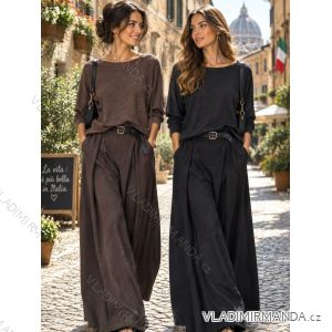 Übergroßer gestrickter Langarmpullover für Damen (S/M EINHEITSGRÖSSE) ITALIAN FASHION IMSN2416125