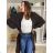 Strickjacke gestrickte Langarmfrauen (UNI S / M) ITALIAN FASHION IMD20425