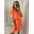 Šaty letní šifonové bez rukávů dámské (S/M ONE SIZE) ITALSKÁ MÓDA IMD22495 S / M türkis