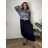 Übergroßer gestrickter Langarmpullover für Damen (S/M EINHEITSGRÖSSE) ITALIAN FASHION IMSN2416125 M/L/XL dunkelblau