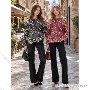 Übergroßer gestrickter Langarmpullover für Damen (S/M EINHEITSGRÖSSE) ITALIAN FASHION IMSN2416125
