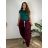 Lange Sommerhose für Damen mit Gürtel (Einheitsgröße S/M) ITALIAN FASHION IMD24080  šedá tmavá