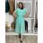 Langes lässiges Kurzarm-Damenkleid, übergroß (42/44/46 Einheitsgröße) ITALIENISCHE MODE IMD2525370