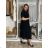 Langes ärmelloses Sommerkleid für Damen KLEO (Einheitsgröße S/M) ITALIAN FASHION IMSM2600018 S / M / L schwarz