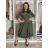 Langärmliges Hemdkleid für Damen mit Gürtel (S/M EINHEITSGRÖSSE) ITALIAN FASHION  IMPSS260002/DUR