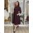 Langärmliges Hemdkleid für Damen mit Gürtel (S/M EINHEITSGRÖSSE) ITALIAN FASHION  IMPSS260002/DUR