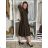 Langärmliges Hemdkleid für Damen mit Gürtel (S/M EINHEITSGRÖSSE) ITALIAN FASHION  IMPSS260002/DUR
