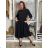 Langärmliges Hemdkleid für Damen mit Gürtel (S/M EINHEITSGRÖSSE) ITALIAN FASHION  IMPSS260002/DUR