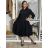Langärmliges Hemdkleid für Damen mit Gürtel (S/M EINHEITSGRÖSSE) ITALIAN FASHION  IMPSS260002/DUR
