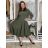 Langärmliges Hemdkleid für Damen mit Gürtel (S/M EINHEITSGRÖSSE) ITALIAN FASHION  IMPSS260002/DUR S / M / L schwarz