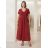 Elegante Hose mit Gürtel für Damen (S/M/L ONE SIZE) ITALIAN FASHION IM425057 44/46/48 Wein