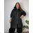 Übergroßer gestrickter Langarmpullover für Damen (S/M EINHEITSGRÖSSE) ITALIAN FASHION IMSN2416125  schwarz