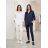 Damen Satin Langarmhemd (S/M/L ONE SIZE) ITALIAN FASHION IM322560