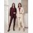 Jacke lange Ärmel (uni s-xl) ITALIENISCHE Mode IM318109 S / M / L Wein