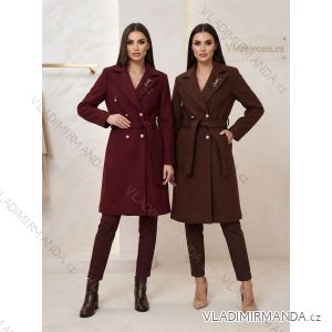 Damen-Lammmantel mit langen Ärmeln und Kapuze (Einheitsgröße S/M/L) ITALIAN FASHION IMWDD24257