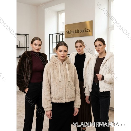 Damen-Rollkragenpullover mit kurzen Ärmeln (Einheitsgröße 42/44/46) ITALIENISCHE MODE IMC260237 S / M / L weiß