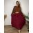 Sommerkleid oval Kurzarm Damen Übergröße (50/52/54 Einheitsgröße) ITALIAN FASHION IM425011  pink