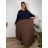 Sommerkleid oval Kurzarm Damen Übergröße (50/52/54 Einheitsgröße) ITALIAN FASHION IM425011  pink